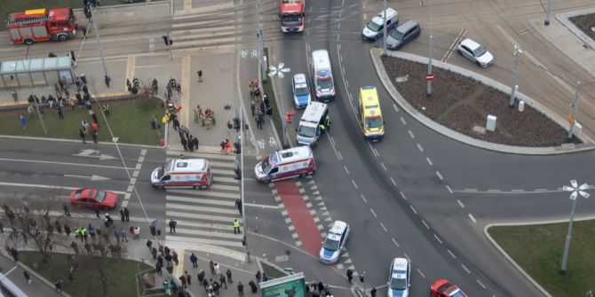 Stettin Autofahrer Menschenmenge