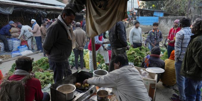 Die Armut sinkt: In Indien wird vermehrt Obst und Gemüse gekauft, statt Getreide. indien armut konsum