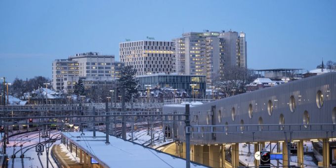 Das Inselspital, einer der fünf Standorte der Inselgruppe, fotografiert am Donnerstag, 19. Januar 2023. Inselspital Insel-Gruppe Epic Patientendatensystem