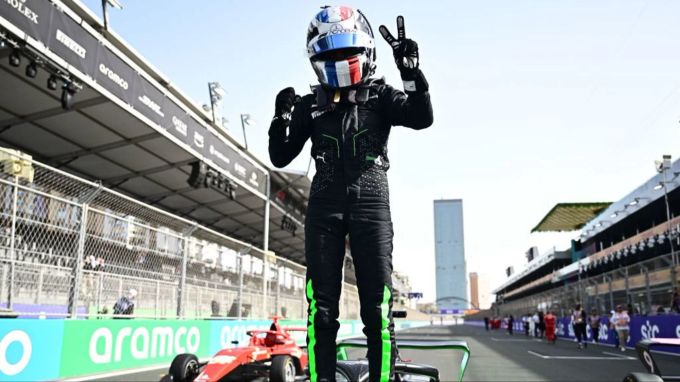 Mercedes-Pilotin Pin hatte das Rennwochenende in Saudi-Arabien dominiert. Doriane Pin F1 Academy