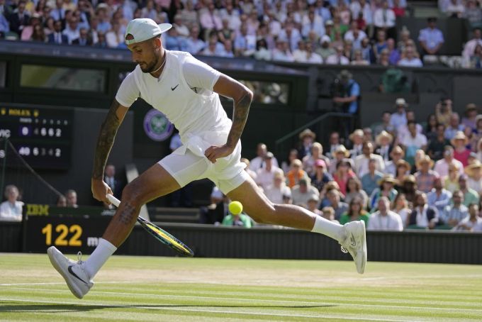 Im Wimbledon-Final 2022 verlor Nick Kyrgios gegen Novak Djokovic. wimbledon
