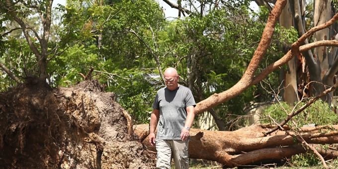 Storm damage is seen at Ruth Tce in Oxenford on the Gold Coast , Queensland, Wednesday, December 27, 2023. Storms ravaging Queensland have claimed six lives since Christmas Day with one person missing in floodwaters. (AAP Image/Jason O?Brien) NO ARCHIVING Storm damage is seen at Ruth Tce in Oxenford on the Gold Coast , Queensland, Wednesday, December 27, 2023. Storms ravaging Queensland have claimed six lives since Christmas Day with one person missing in floodwaters. (AAP Image/Jason O?Brien) NO ARCHIVING