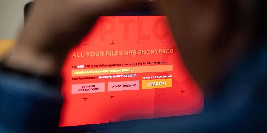 Ein Computer ist mit Ransomware befallen: Die Allianz erwartet für das laufende Jahr einen besorgniserregenden Anstieg von Cyberangriffen weltweit vor allem mit Erpressungssoftware.