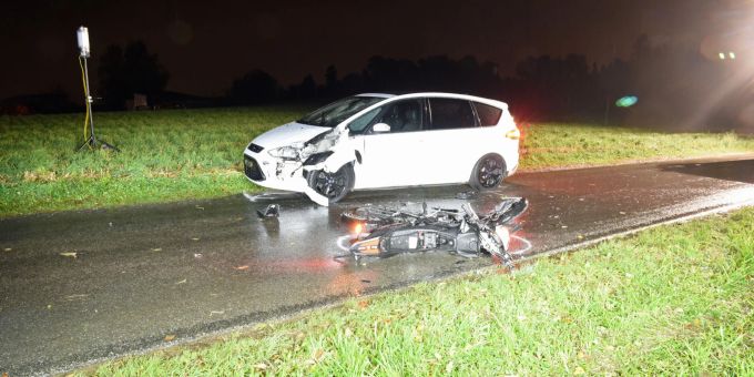 Willisau: Kollision zwischen Auto und Motorrad. Kollision in Willisau