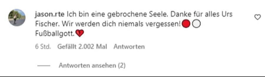 Urs Fischer wird als «Fussballgott» betitelt.