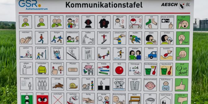 Kommunikationstafel für autistische Kinder