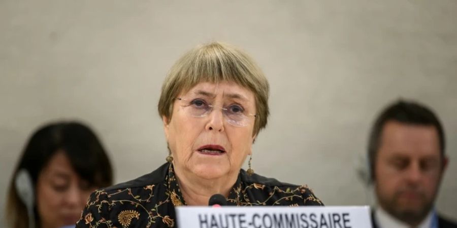 Michelle Bachelet vor dem UN-Menschenrechtsrat