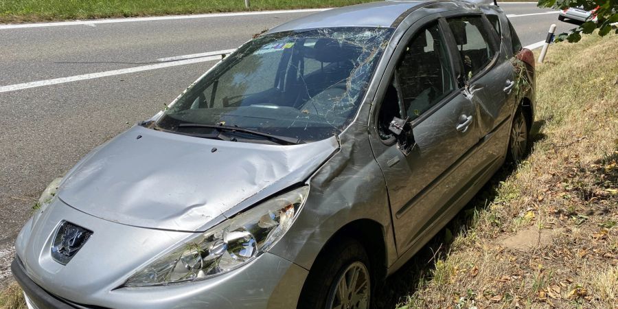 Rottenschwil AG: Neulenker überschlägt sich