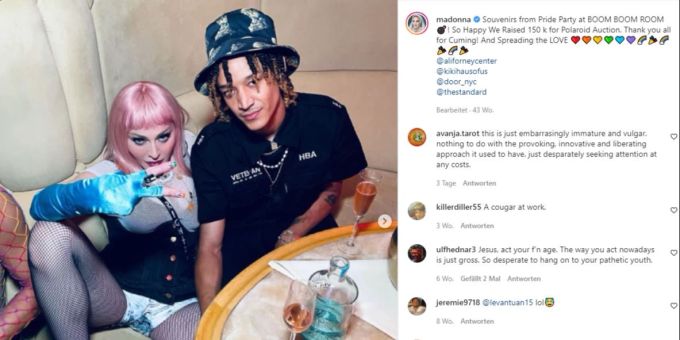 Madonna und ihr 36 Jahre jüngerer Freund. Madonna