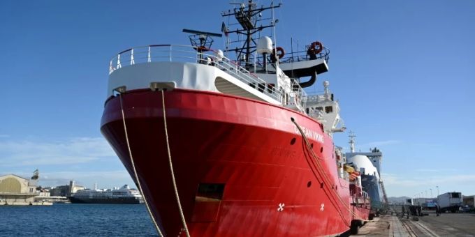Das Rettungsschiff «Ocean Viking» im Dezember 2020 Das Rettungsschiff «Ocean Viking» im Dezember 2020