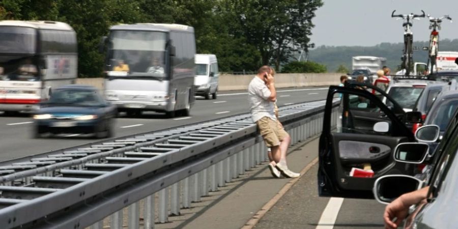 Autofahrer in einem Stau