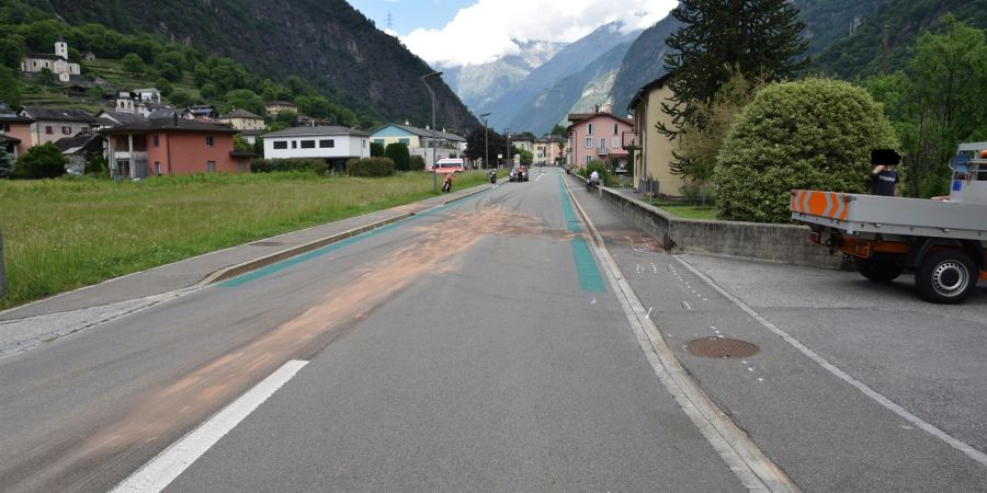 Lostallo: Selbstunfall eines Motorradlenkers