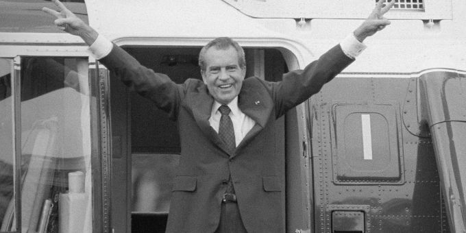 Die Watergate-Affäre kostete Richard Nixon die Präsidentschaft. Watergate-Affäre Richard Nixon