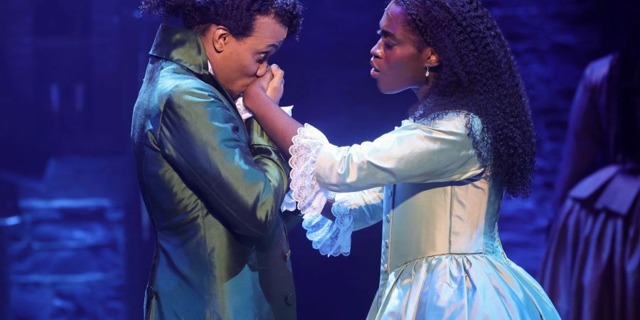 Szene aus dem Erfolgsmusical «Hamilton«, das am 6. Oktober Premiere in Hamburg feiert.