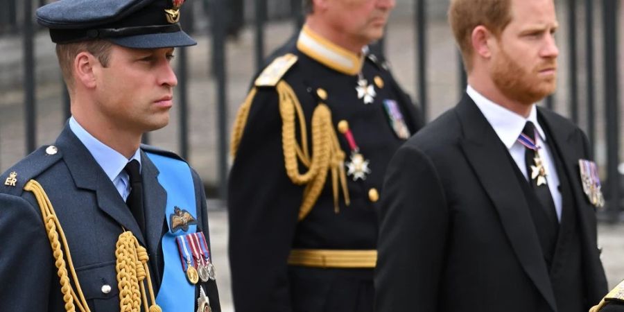 Prinz William (l.) und Prinz Harry haben keine Nähe gesucht.