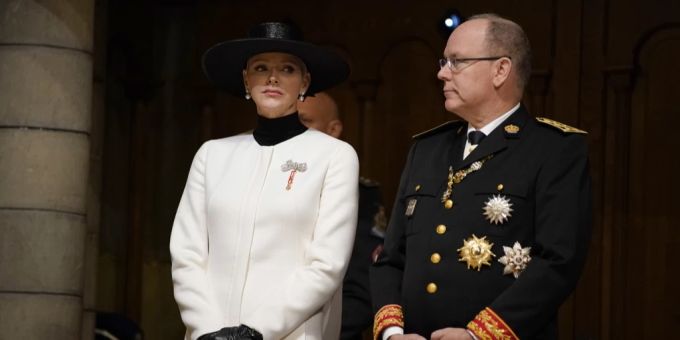 Charlène von Monaco und Gatte Fürst Albert. charlene monaco
