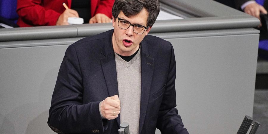 FDP-Abgeordneter Lukas Köhler bei einer Rede im Bundestag.