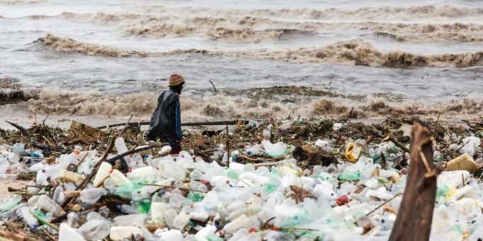 In Durban hat es tagelang stark geregnet. überschwemmung