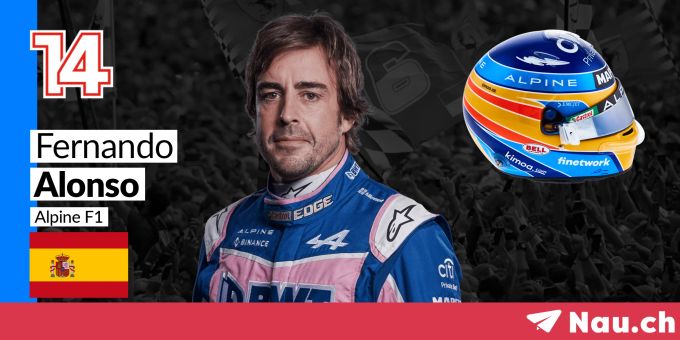 Fernando Alonso startet 2022 für Alpine in der Formel 1. Fernando Alonso Formel 1