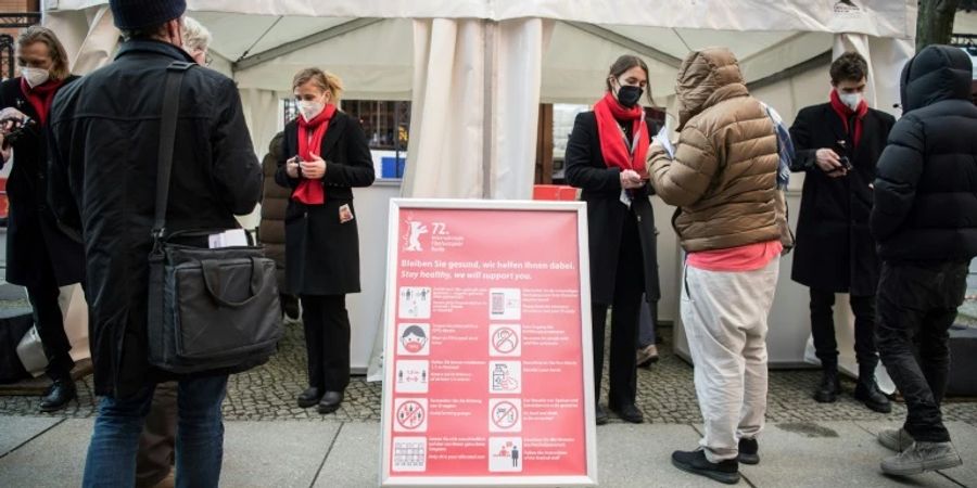 Corona-Kontrollen bei Berlinale