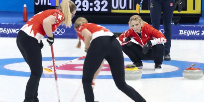 Die Schweizer Curlerinnen stehen an Olympia 2022 im Halbfinal. olympia 2022