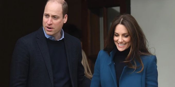 Prinz William mit seiner Kate in London. prinz william