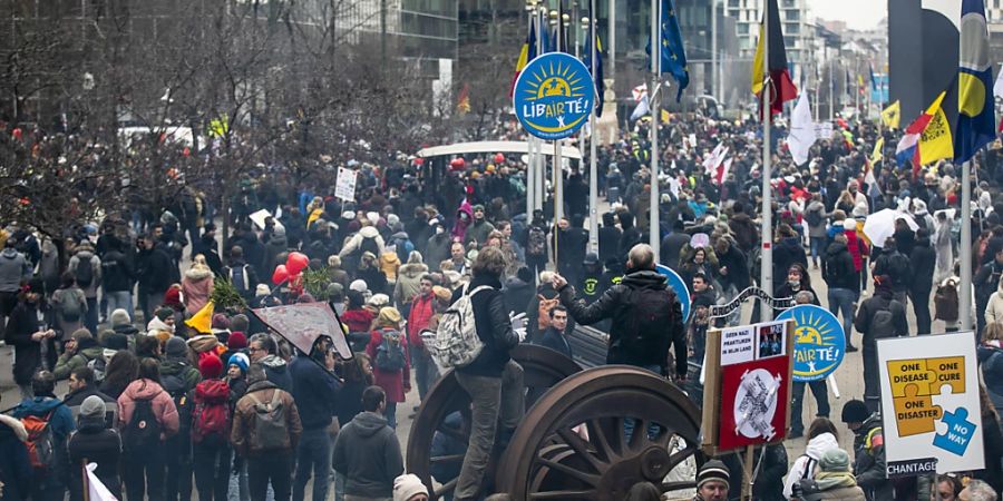 Brüssel Corona Demo