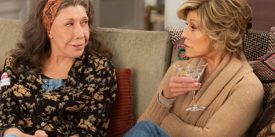 Jane Fonda (r.) und Lily Tomlin spielen seit 2015 die Hauptrollen in «Grace and Frankie».