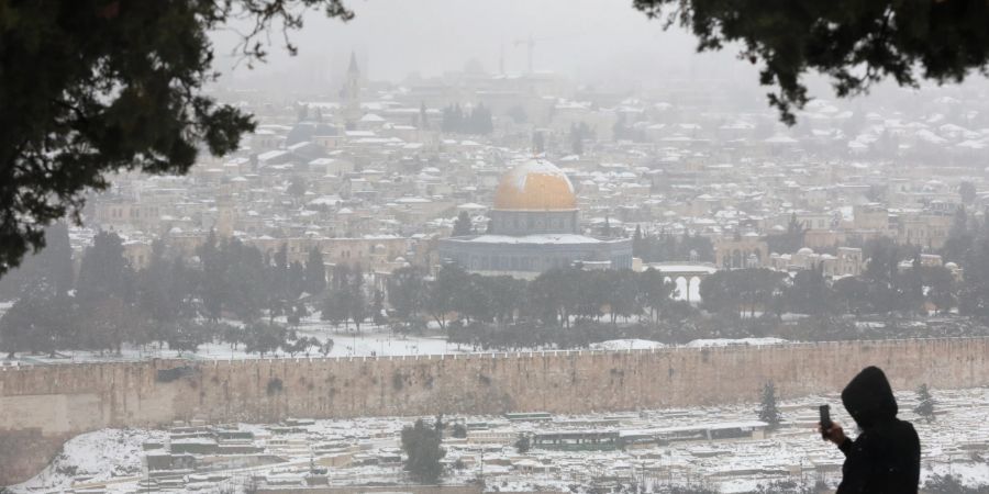 Snowstorm in Jerusalem