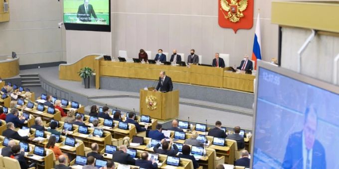 Sitzung der Staatsduma, dem russischen Unterhaus. (Archivbild) Staatsduma