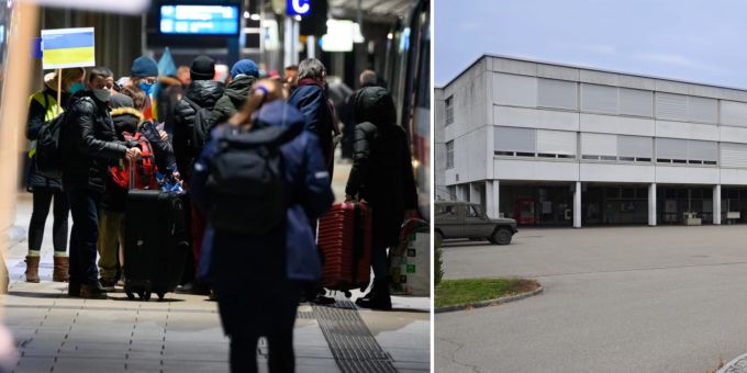 Die Kaserne in Bülach ZH beherbergt neu Flüchtlinge aus der Ukraine. Ukraine Krieg
