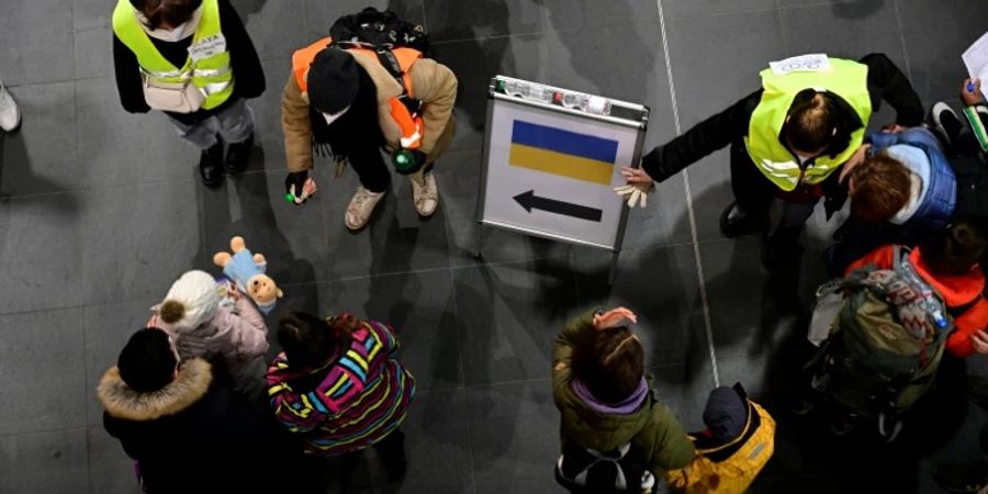 Flüchtlinge am Berliner Hauptbahnhof