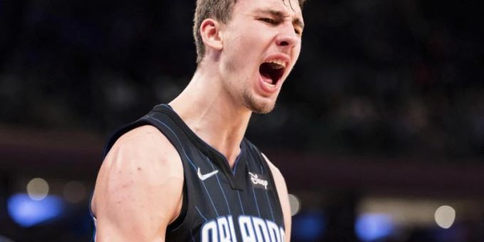 Franz Wagner steuerte beim Sieg gegen die Rockets 13 Punkte und acht Rebounds bei. Foto: Jessie Alcheh/AP/dpa/Archiv franz wagner