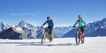 Mountainbiken im Schnee