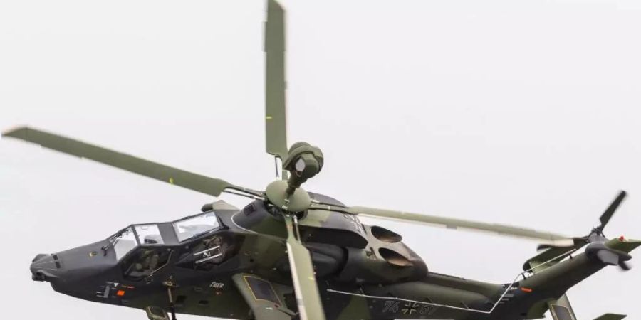 Ein Kampfhubschrauber der Bundeswehr vom Typ Tiger. Foto: Philipp Schulze/dpa
