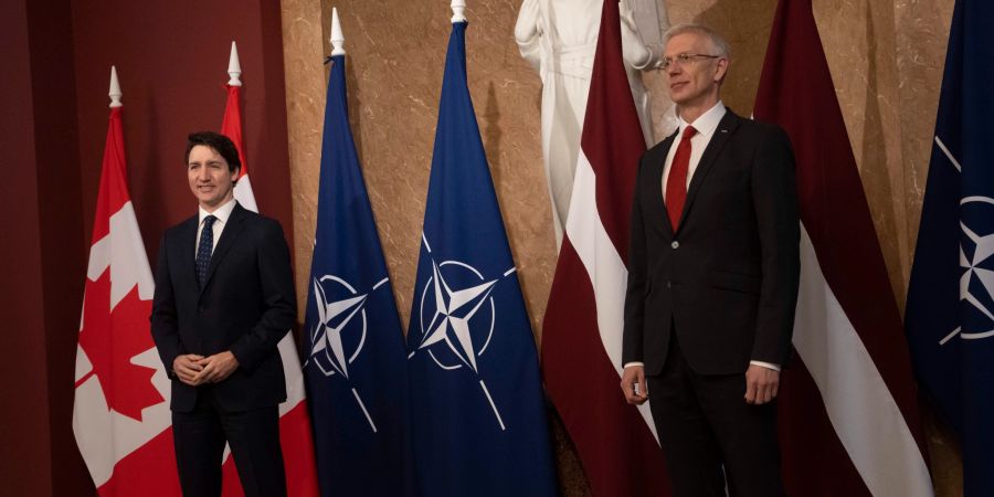 Canadian Prime Minister Justin Trudeau in Latvia