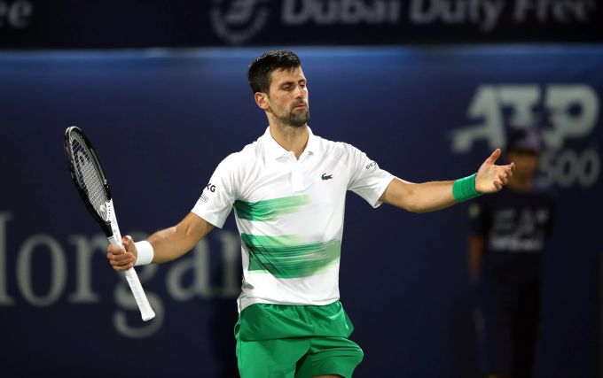 Novak Djokovic ist nicht mehr der Weltranglisten-Führende. Dubai Tennis ATP Championships