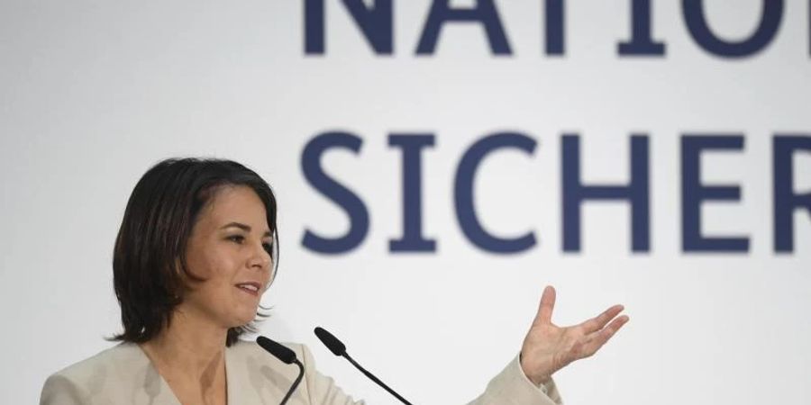 «Aus der deutschen Schuld für Krieg und Völkermord erwächst für uns, erwächst für mich in der Tat eine besondere Verantwortung»: Annalena Baerbock. Foto: Annegret Hilse/Reuters/dpa
