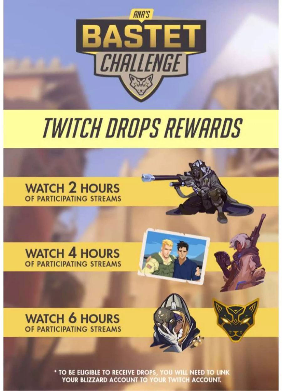 Overwatch: Bastet Challenge Sprays auf Twitch.