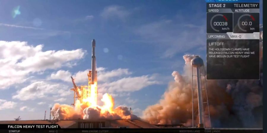 Erfolgreicher Start für «Falcon Heavy».