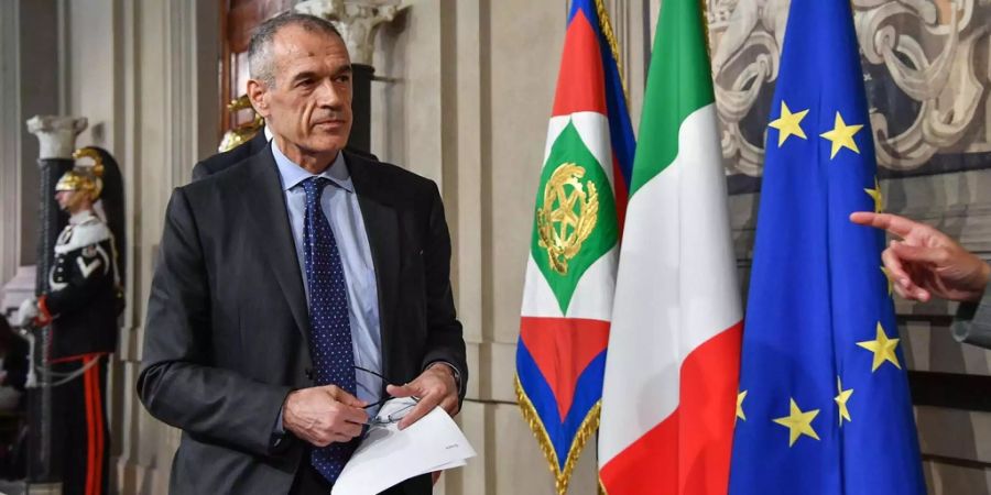 Carlo Cottarelli wurde am Montag mit der Regierungsbildung beauftragt.