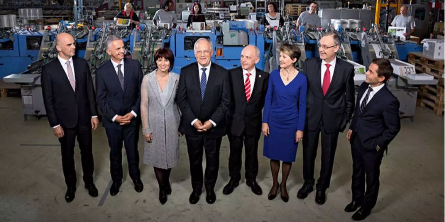 Der Bundesrat war 2017 weniger oft in der Luft.