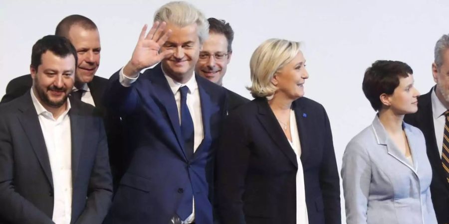 Zur ENF-Fraktion gehören unter anderem Matteo Salvinis «Lega Nord», Geert Wilders «Partei für die Freiheit» und Marine Le Pens «Front National» an.