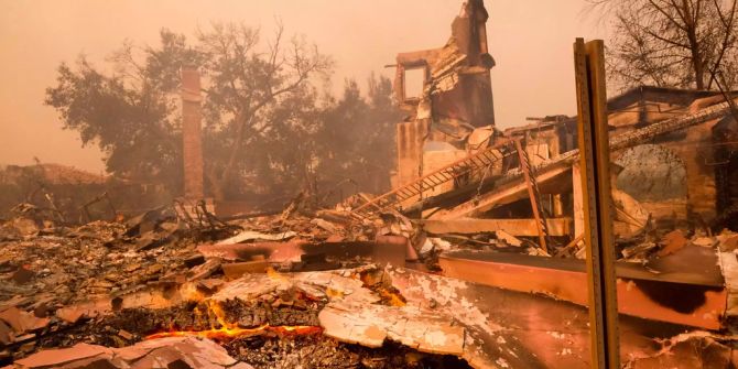 Kalifornien waldbrand feuer westküste