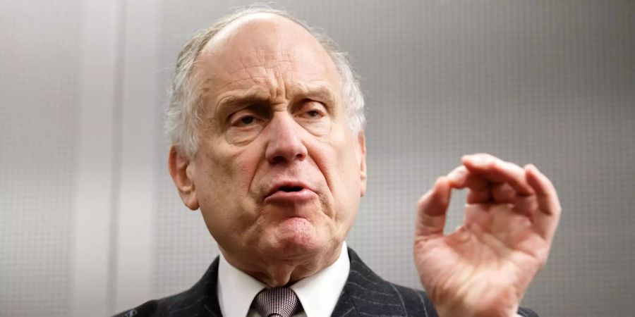 Ronald Lauder, Präsident des Jüdischen Weltkongresses, spricht auf einer Veranstaltung.