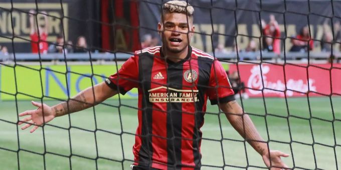 Josef Martinez freut sich nach einem Tor für sein Team Atlanta United. Josef Martinez freut sich nach einem Tor für sein Team Atlanta United.