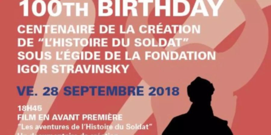 Ausschnitt aus dem Prospekt zum 100-jährigen Geburtstag von «L'Histoire du Soldat».