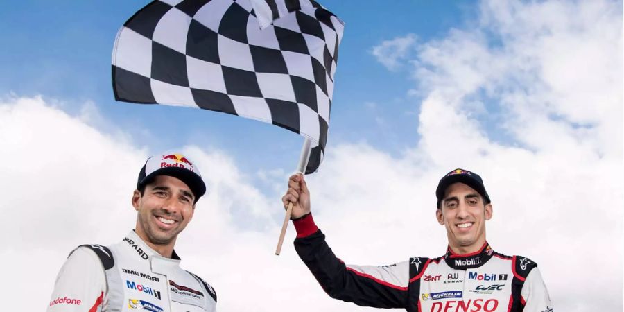 Die Schweizer Formel-E-Piloten Jani und Buemi.