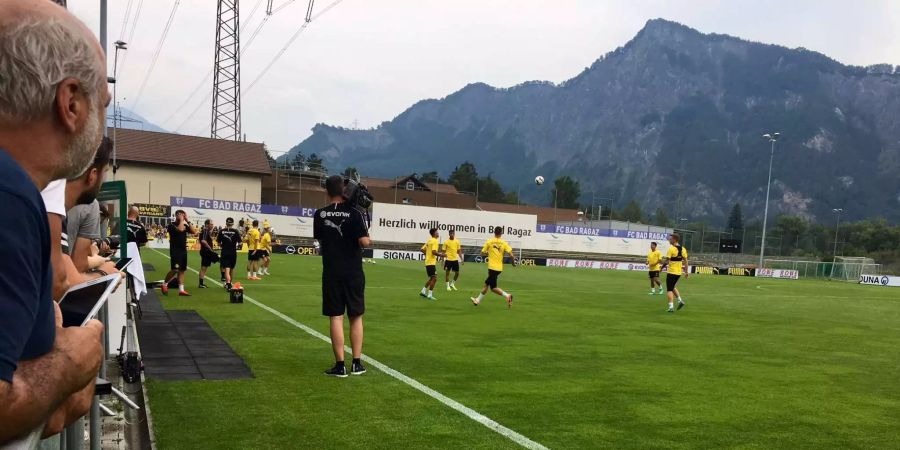 Das BVB-Trainingslager in Bad Ragaz dauert noch bis am 8. August. Heute hat das letzte öffentliche Training statt gefunden.