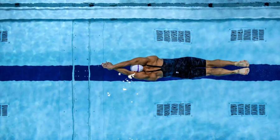 Maria Ugolkova während des EM-Halbfinals über 200 Meter Lagen.